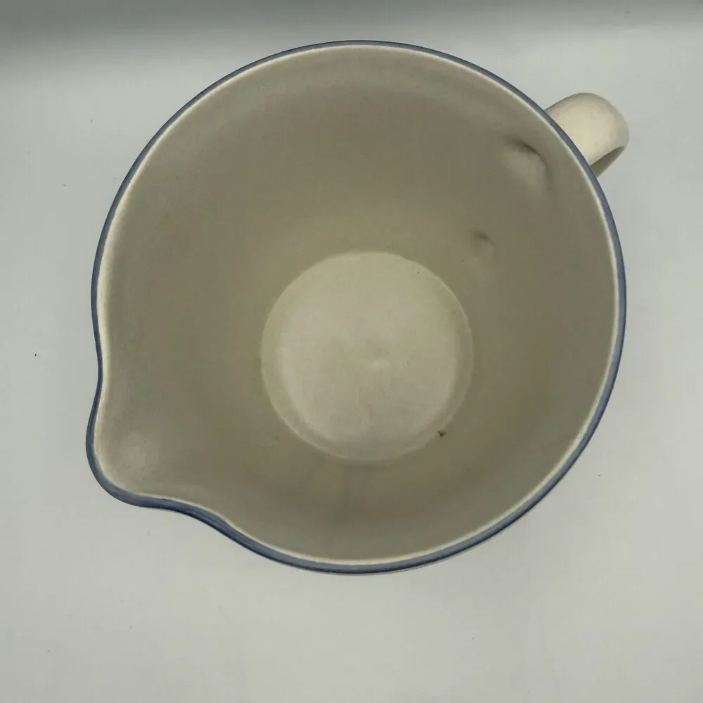 Vintage Pfaltzgraff Yorktown Closed Handled Oversized Batter Bowl Milk Pitcher